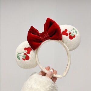 Cherry Mouse Ears | Embroidered Mickey Ears | Disney Sweethearts Nite Ears